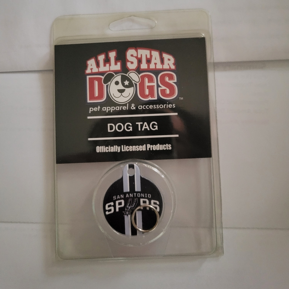 All Star Dogs Spurs Dog Tag For Collar